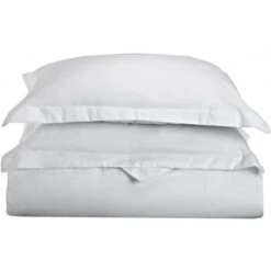 Microfiber Twin/ Twin XL Duvet Cover Set Solid White