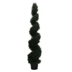 UV Cedar Spiral Everyday Topiary On Pot - 6 Ft.