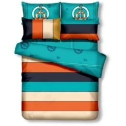 Dolce Mela DM499Q 6 Piece Duvet Cover Sheets Set; Liberty Amity - Queen Size