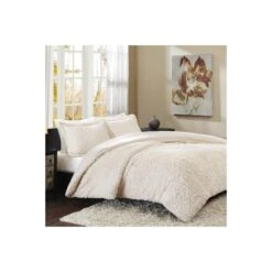 Norfolk Ultra Plush Comforter Mini Set, Ivory - King
