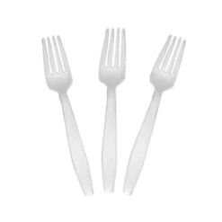 406010-L1001 PE White Medium Weight Polypropylene Fork