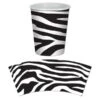 Zebra Print Beverage Cups, 12PK