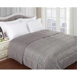 All Season Down Alternative Reversible Blanket Twin/Twin XL-Grey