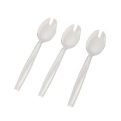 2522C PEC Heavy Styrene Teaspoons, Clear, 1000PK