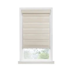 30 X 72 In. Cordless Celestial Room Darkening Double Layered Shade, Tan