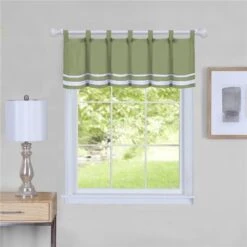 58 X 14 In. Dakota Window Curtain Valance; Green