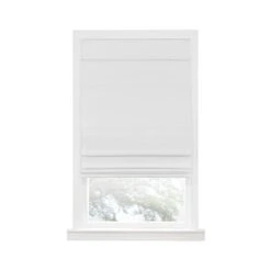 Achim RSCO29WH04 29 X 64 In. Cordless Roman Shade; White