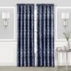 52 X 63 In. Charlotte Rod Pocket Window Curtain Panel, Navy