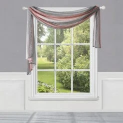 Ombre Window Curtain Scarf - 50 X 144 In. - Blush