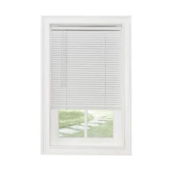 45 X 72 In. GII Morningstar Cordless Vinyl Light Filtering Mini Blinds, White