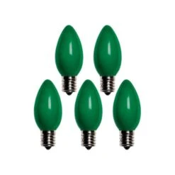 C9 Christmas Light BulbsGreen1 In. 25 Lights