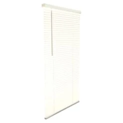 Vinyl 1 In. Mini-Blinds; 35 X 72 In. Alabaster Cordless