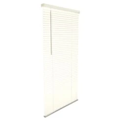 Vinyl 1 In. Mini-Blinds; 35 X 64 In. Alabaster Cordless