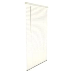 Vinyl 1 In. Mini-Blinds; 29 X 64 In. Alabaster Cordless