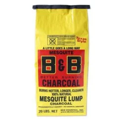 20 Lbs All Natural Mesquite Lump, Charcoal