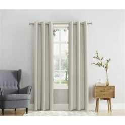 Sun Zero 6006036 80 X 84 In. Norwich Ivory Blackout Curtains - Pack Of 2