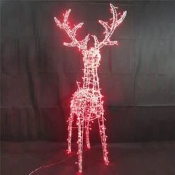 Celebrations 9044188 Red Standing Deer; Yard Decor