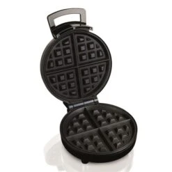 Hamilton Beach 6029438 1 Waffle Stainless Steel Belgian Waffle Maker; Black & Silver