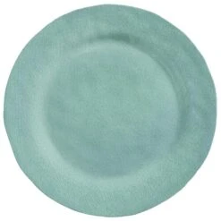 11.5 In. Teal Melamine Plate