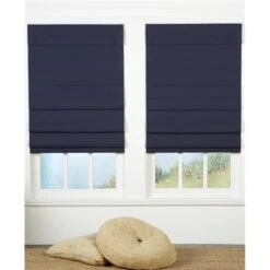 Safe Styles UBQ50X72NV Cordless Roman Shade; Navy - 50 X 72 In.