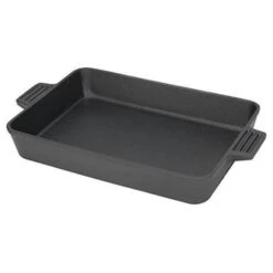 9 X 13 In. Cast Iron Bake Pan; Black