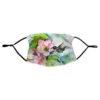 Betsydrake MA437 Hummingbird & Hibiscus Face Mask