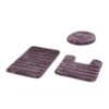 Sobel Westex Luxury Nylon 3-Piece Rug Set - Plum