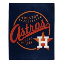 Northwest 9060412291 Houston Astros Raschel Moonshot Design Blanket - 50 X 60 In.
