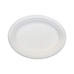 TW-POO-012 PE 10 X 12.5 In. Bagasse Evolution Oval Platter, White