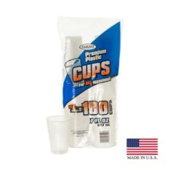 Y7100-0100 PEC 7 Oz Trans Cold Cup, 1200PK