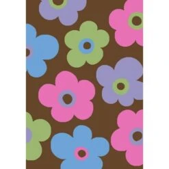 2 Ft. 7 In. X 4 Ft. 1 In. Alisa Ditsy Flowers - Brown