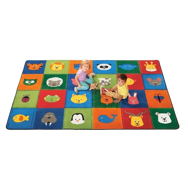 4 X 6 Ft. Kidsoft Animal Patchwork Rug PrimaryRectangle 1 4 X 6 Ft. Kidsoft Animal Patchwork Rug PrimaryRectangle