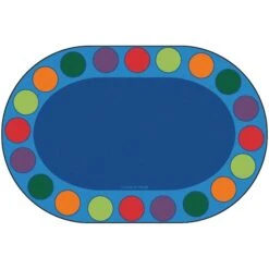8 X 12 Ft. Seating Circles Circletime RugOval