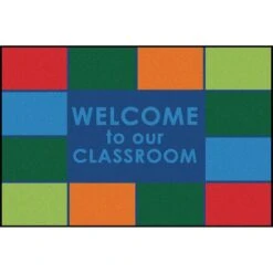 3 Ft. X 4 Ft. 6 In. Rectangle Classroom Welcome Rug