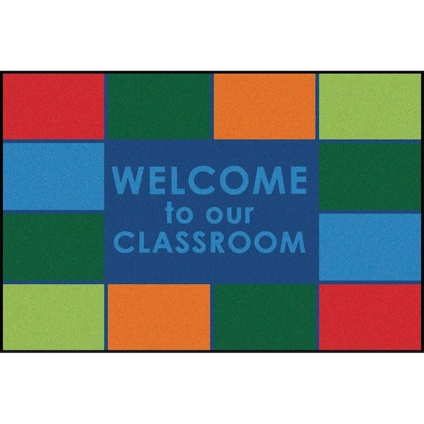 3 Ft. X 4 Ft. 6 In. Rectangle Classroom Welcome Rug 1 3 Ft. X 4 Ft. 6 In. Rectangle Classroom Welcome Rug