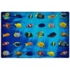 8 X 12 Ft. Rectangle Friendly Fish Seating Rug