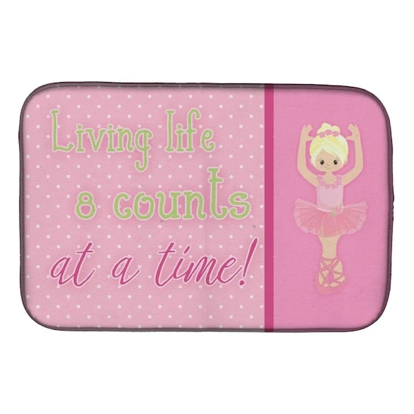 Ballet In 8 Counts Blonde Dish Drying Mat 1 Ballet In 8 Counts Blonde Dish Drying Mat