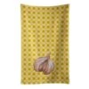 Garlic On Basketweave Kitchen Towel