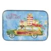 Merry Christmas Boxer Dish Drying Mat