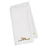 Collie Easter White Embroidered Kitchen Towel