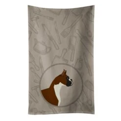 Boxer In The Kitchen Kitchen Towel