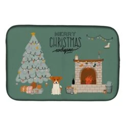 14 X 21 In. Jack Russell Terrier Christmas Everyone Dish Drying Mat