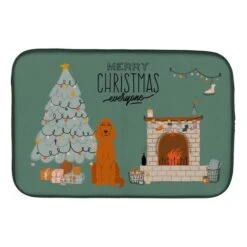 14 X 21 In. Irish Setter Christmas Everyone Dish Drying Mat