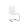 Stella Leather Dining Chair, Italian White - 38 X 17.5 X 16.5 In.
