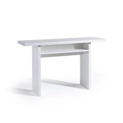 Ritz Extendable Console & Dining TableWhite Wood Grain 30 X 47 X 14 In.