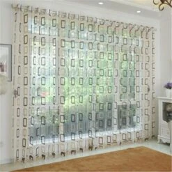 Window Sheer Polyester Curtains Panel - Nice