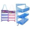 Plastic Shower Caddy White Light Blue Hot Pink 72PK