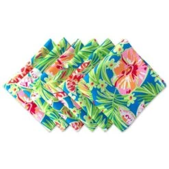20 X 20 In. Summer Floral Print Outdoor Napkin