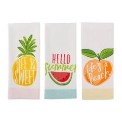 Assorted Hello Summer Print Dishtowel