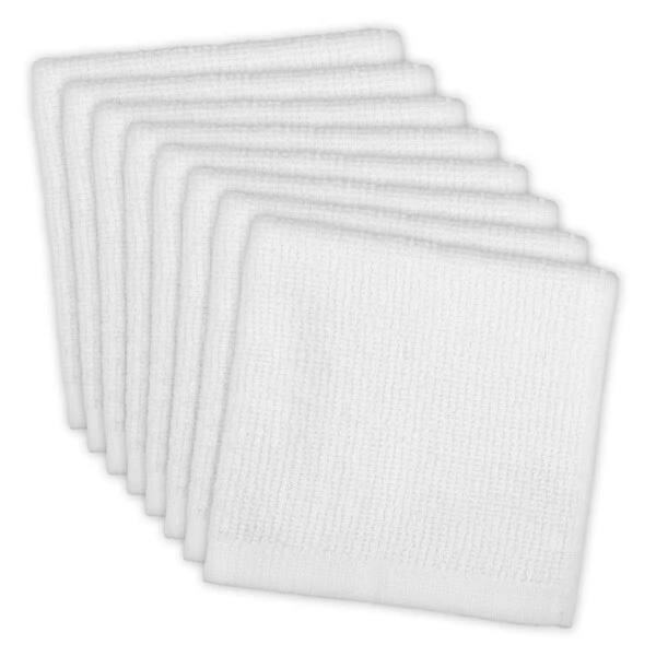 White Barmop Terry Dishcloth 1 White Barmop Terry Dishcloth